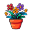 cut flower garden logo