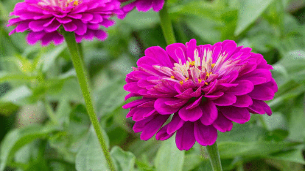zinnias